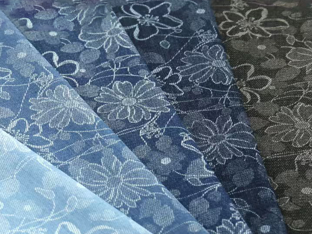 Flower Denim Fabric