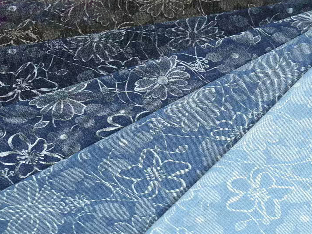 Flower Denim Fabric image 2